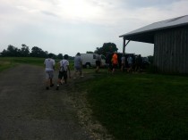 starting out the day at Clagett farms